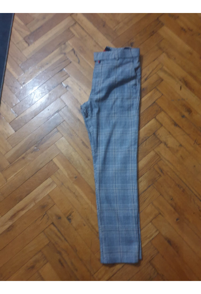 Score Mıchaıl Slim fit İtalyan kesim mevsimlik erkek çok renkli ekose kumaş pantolon